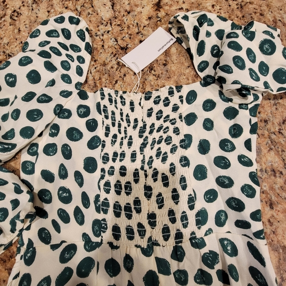 Reformation Hilda Dress In Tapioca Long Sleeve Formal Women's Size 6 - Picture 10 of 10